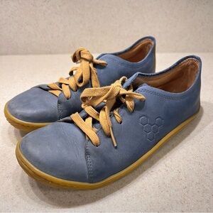 VivoBarefoot Women’s Addis Leather Shoes Sz 39 US 8 Blue Barefoot Minimalist